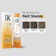 GK Hair Cream Color packaging with color swatches on a gray background