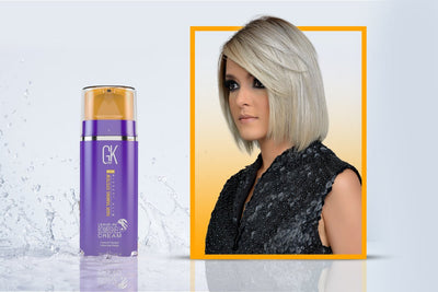 PREVENT BRASSY TONES WHILE STYLING WITH GK HAIR BLONDE HAIR CREAM